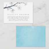 Cherry bllossoms Blütendusche Begleitkarte (Vorne/Hinten)