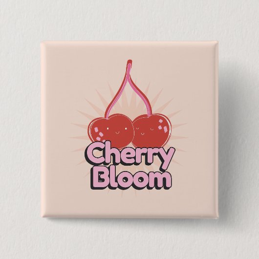 Cherry Bloom Button (Vorderseite)