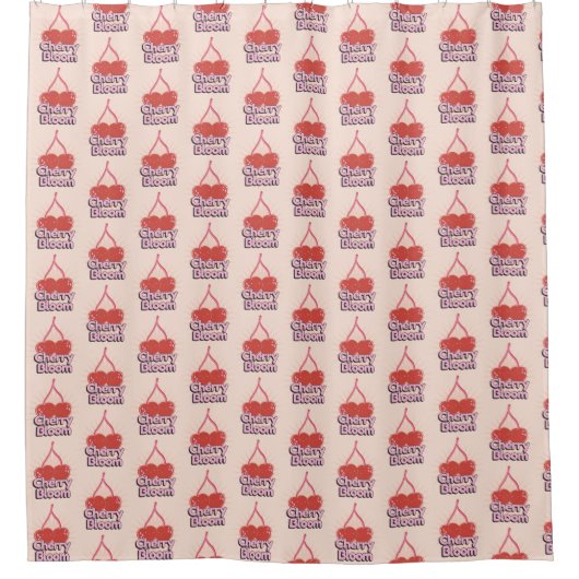 Cherry Bloom Duschvorhang (Vorderseite)