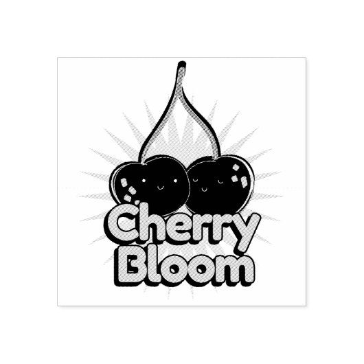 Cherry Bloom Gummistempel (Prägung)