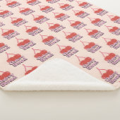 Cherry Bloom Sherpa Blanket Sherpadecke (3/4)