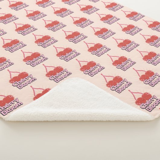 Cherry Bloom Sherpa Blanket Sherpadecke (3/4)