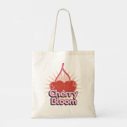 Cherry Bloom Tote Bag Tragetasche (Rückseite)