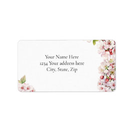 Cherry Blossom Address Label Adressaufkleber