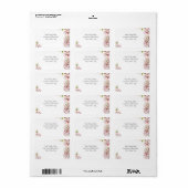 Cherry Blossom Address Label Adressaufkleber (Vorne)