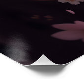 Cherry Blossom Adorned Girl Poster (Ecke)