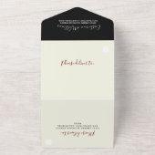 Cherry Blossom All-in-One Black Event Einladung (Außenbereich)