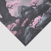 Cherry Blossom am Fluss Seidenpapier (Detail)