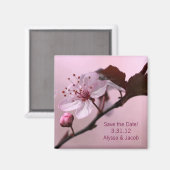 Cherry Blossom Anpassbar Speichern des Datumsmagaz Magnet (Vorderseite/Rückseite)
