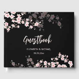 Cherry Blossom Apricot Floral | Wedding Gästebuch