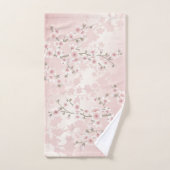 Cherry Blossom Apricot Vintag Badhandtuch Set (Handtuch)