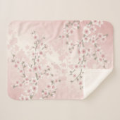 Cherry Blossom Apricot Vintag  Sherpadecke (Vorderseite (Horizontal))