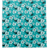 CHERRY BLOSSOM (AQUAMARIN) Duschvorhang (Vorderseite)