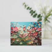 Cherry Blossom Art Collection Postkarte (Stehend Vorderseite)