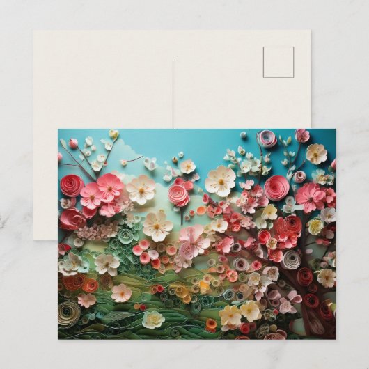 Cherry Blossom Art Collection Postkarte (Vorne/Hinten)