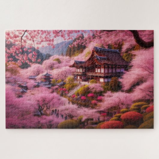 Cherry Blossom - atemberaubende Landschaftliche La Puzzle (Horizontal)