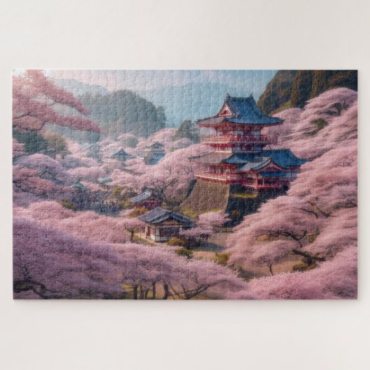 Cherry Blossom - atemberaubende Landschaftliche La Puzzle (Horizontal)