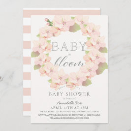 Cherry Blossom Baby in Bloom Girl Baby Dusche Einladung
