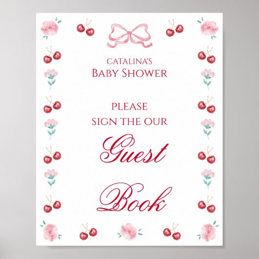 Cherry Blossom Baby Showbook Poster (Vorne)