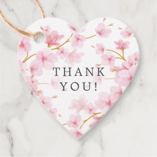 Cherry Blossom Babydusche Gefallen Geschenk Tag Geschenkanhänger