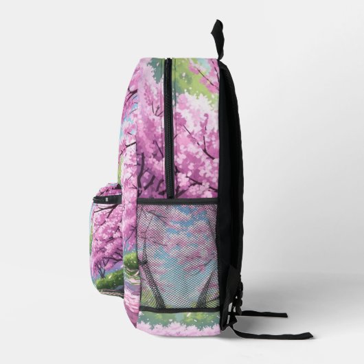 Cherry Blossom Backpack Bedruckter Rucksack (Rechts)