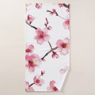 Cherry Blossom Badehandtuch