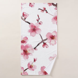 Cherry Blossom Badehandtuch
