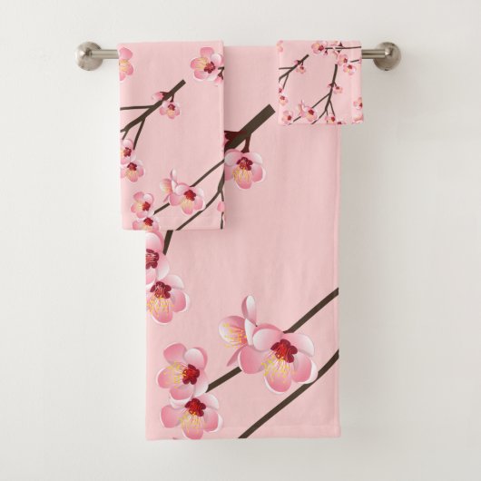 Cherry Blossom Badhandtuch Set (Insitu)