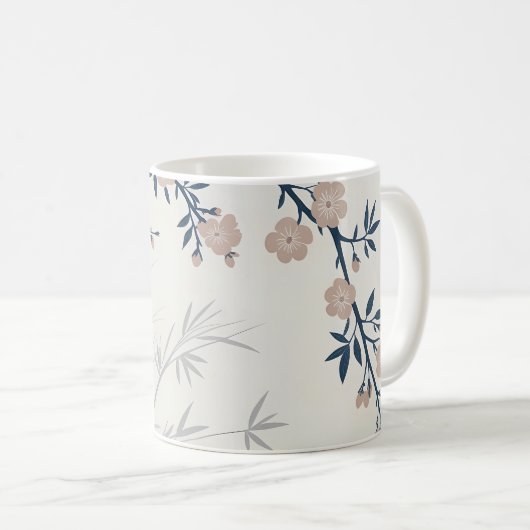 Cherry Blossom Bamboo Keramik Tasse (VorderseiteRechts)