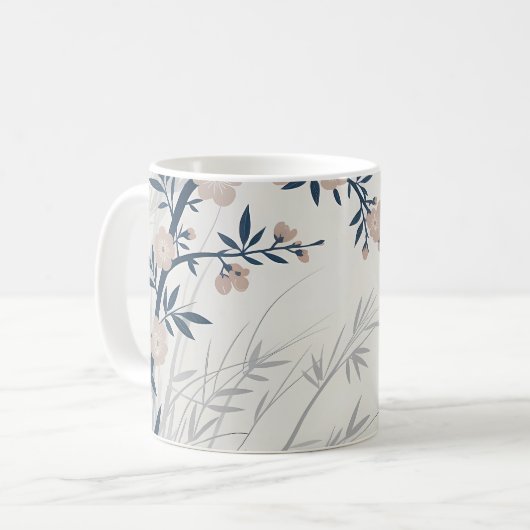 Cherry Blossom Bamboo Keramik Tasse (Vorderseite Links)