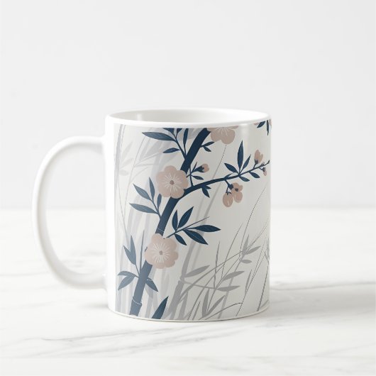 Cherry Blossom Bamboo Keramik Tasse (Links)