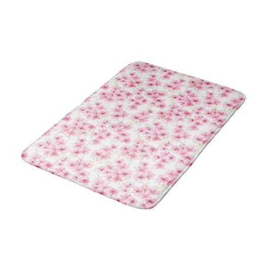 Cherry Blossom Bath Mat Badematte (Schrägansicht)