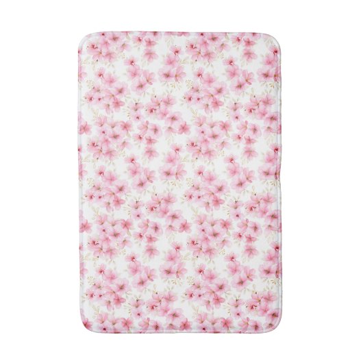 Cherry Blossom Bath Mat Badematte (Vorderseite Vertikal)
