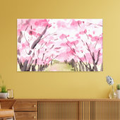 Cherry Blossom Baumkonzept Kunst, Dichtung und Mus Leinwanddruck (Insitu (Wohnzimmer))