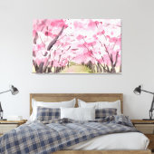 Cherry Blossom Baumkonzept Kunst, Dichtung und Mus Leinwanddruck (Insitu (Schlafzimmer))
