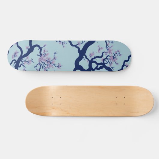 Cherry Blossom Baummuster Skateboard (Horizontal)