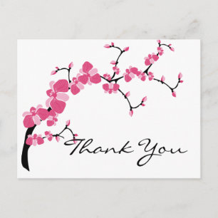 Cherry-Blossom-Baumzweig - individuell anpassbare  Postkarte