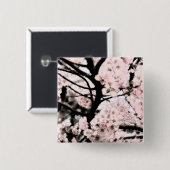 Cherry Blossom bearbeitet Button (Vorne & Hinten)