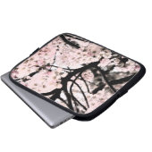 Cherry Blossom bearbeitet Laptopschutzhülle (Vorne Knopf)
