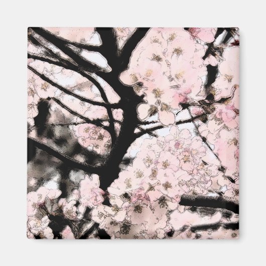Cherry Blossom bearbeitet Magnet (Vorne)