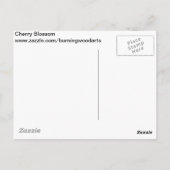 Cherry Blossom bearbeitet Postkarte (Rückseite)