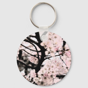 Cherry Blossom bearbeitet Schlüsselanhänger