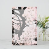 Cherry Blossom bearbeitete Stationerie Briefpapier (Stehend Vorderseite)