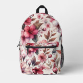 Cherry Blossom Bedruckter Rucksack (Vorderseite)