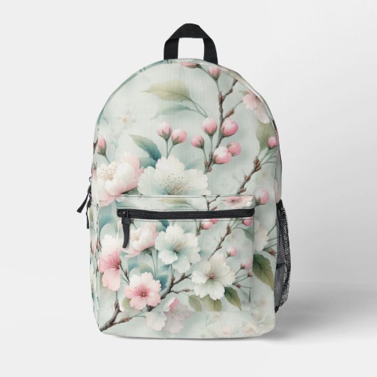 Cherry Blossom Bedruckter Rucksack (Vorderseite)