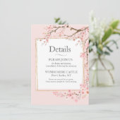 Cherry Blossom Begleitkarte (Stehend Vorderseite)