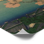 Cherry Blossom bei Shinagawa Poster (Ecke)