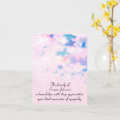 Cherry Blossom Beileid Vielen Dank Karte (Gelbe Blume)