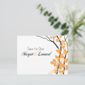 Cherry Blossom Bella Save the Date Ankündigungspostkarte (Stehend Vorderseite)