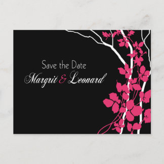Cherry Blossom Bella Save the Date Ankündigungspostkarte